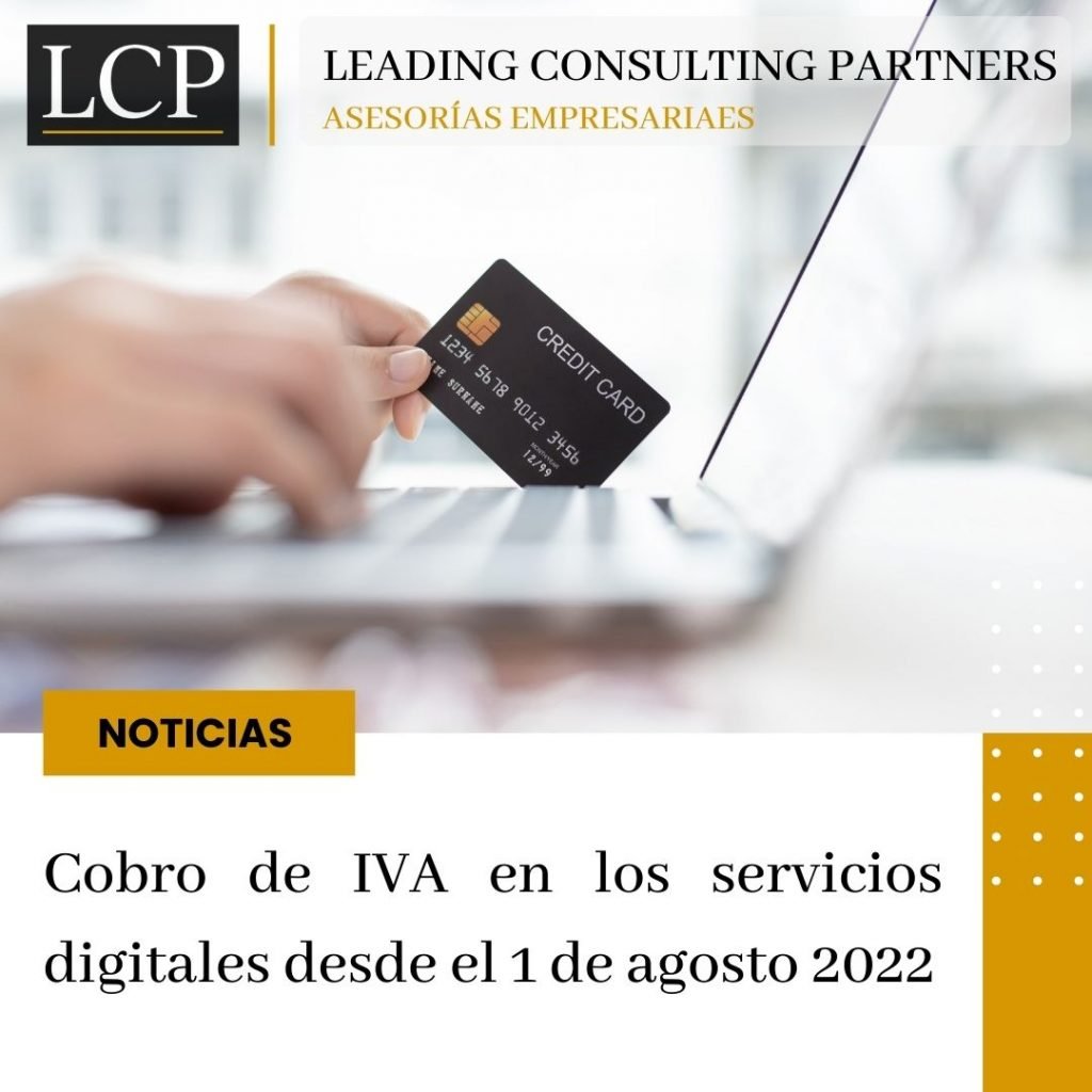 Pago de IVA para servicios digitales - LCP